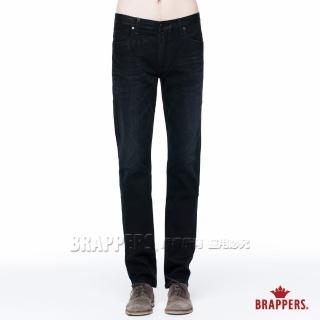 【BRAPPERS】男款 HM中腰系列-中腰彈性窄直統褲(黑)