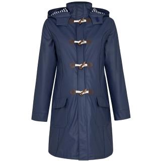 【JoJo Maman BeBe】海軍藍防雨水手牛角扣長外套-大人(JJJK-5326L)