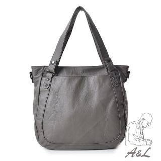 【A&L老工匠】Carol巴黎法媛進口頭層全真牛皮包(大象灰)
