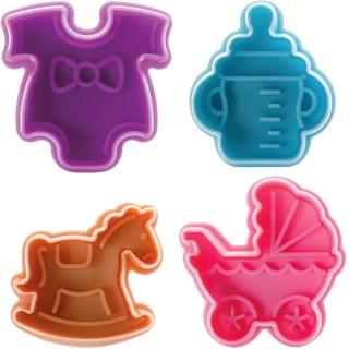 【IBILI】餅乾推壓模4件(寶寶)