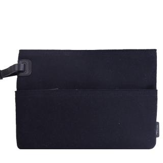 【agnes b.】羊毛大手拿包-深藍(深藍)