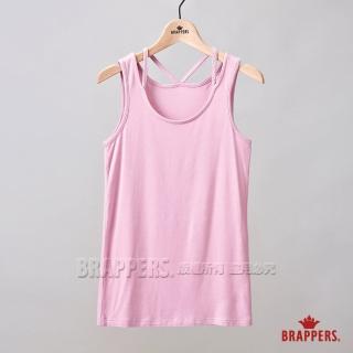 【BRAPPERS】女款 燙鑽背心(灰粉)