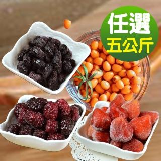 【幸美生技】進口鮮凍莓果任選5包-草莓/黑醋栗/桑椹/紅櫻桃/波森莓(1000g/包)
