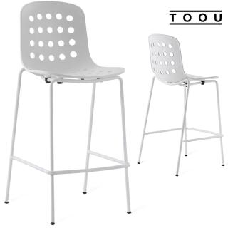 【YOI傢俱】義大利TOOU品牌 HOLI系列 赫恩高腳椅66公分 4色可選 有孔椅背(YPM-161206)