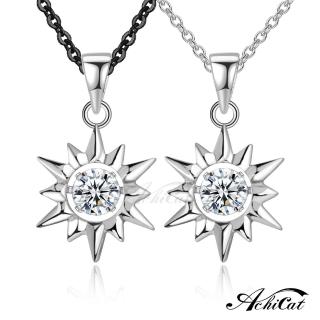 【ATeenPOP】情侶對鍊 925純銀 守護之神 太陽 跳舞石 CS8017