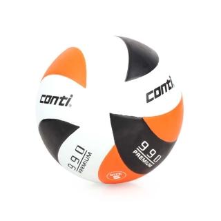 【Conti】5號頂級超世代橡膠排球 橘黑白(V990-5-WBKO)