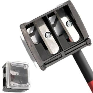 【Ainmax 艾買氏】德國製雙孔削筆器(眉筆、眼線筆、唇線筆、口紅筆皆可適用)