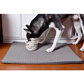 【PETS】寵物雙層蜂巢貓砂墊-小號(黑色一入)