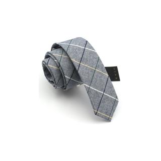 【拉福】棉質領帶窄版拉鍊領帶6cm(兒童灰色系)