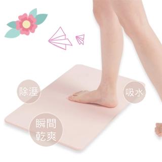 【限時特賣2入組】耐用優質珪藻土超吸水地墊(多款多色)