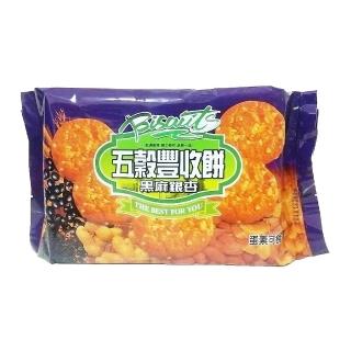 【厚毅】五穀豐收餅-黑麻銀杏(320g-蛋素)