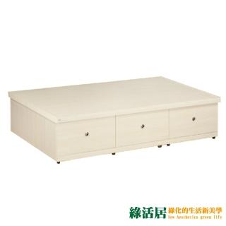 【綠活居】莉克 時尚5尺木紋雙人六抽床底(七色可選)