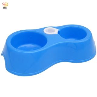 【月陽】環保PP5材質中小型寵物貓狗雙碗式寵物碗附自動給水(26515)