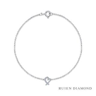【RUIEN DIAMOND 瑞恩鑽石】輕珠寶系列 6分(14K白金 鑽石手鍊)