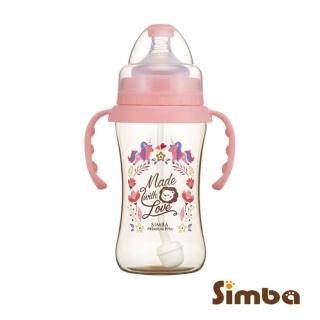 【Simba 小獅王辛巴】桃樂絲PPSU自動把手寬口雙凹中奶瓶270ml(丘比特/圓舞曲/獨角獸)