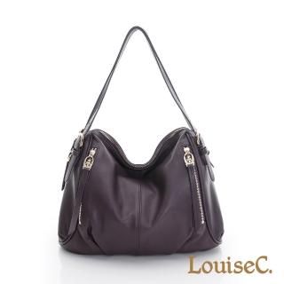 【LouiseC.】都會知性牛皮肩背包-紫色(02C29-0037A10)