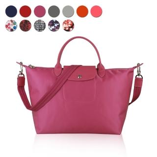 【LONGCHAMP】LE PLIAGE NEO 系列短把手提斜背兩用包(M/多色)