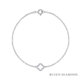 【RUIEN DIAMOND 瑞恩鑽石】輕珠寶系列 12分(14K白金 鑽石手鍊)