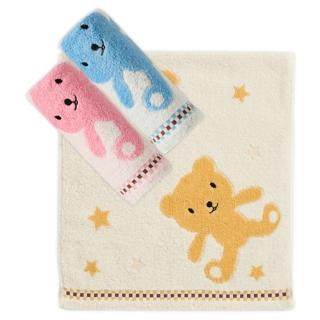 【Gemini 雙星】星空小熊無捻紗毛巾(無捻紗材質蓬鬆吸水舒適極柔軟)