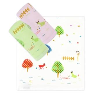 【Gemini 雙星】無捻叢林花鹿紗布毛巾(無捻紗紗布蓬鬆吸水一體成型織造)