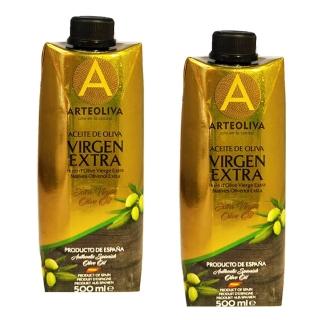 【ARTEOLIVA藝術橄欖】冷壓橄欖油500ml(二入組)