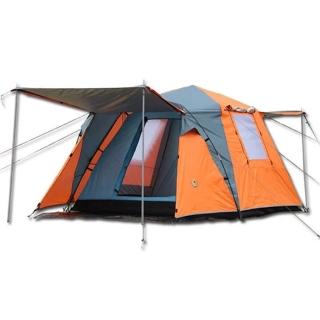 【PUSH!】戶外休閒登山用品加大加寬式4人四季專業型帳篷(二色可選P11)