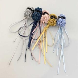 【梨花HaNA】韓國夢幻時尚立體手工花卉長流蘇抓夾(多色選)