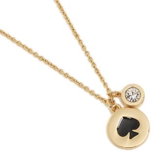 【KATE SPADE】金X黑黑桃圖案項鏈