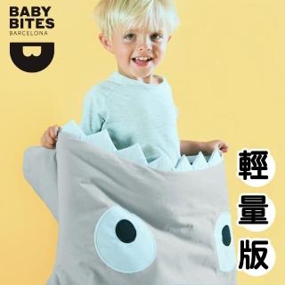 【BabyBites 鯊魚咬一口】卡其灰 藍底(輕量兒童版)