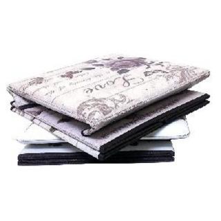 英式風情可摺疊收納箱收納椅穿鞋椅(玫瑰花)