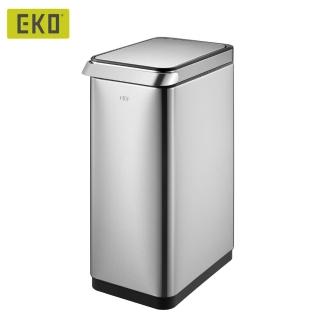 【EKO】靈觸觸控靜音垃圾桶/30L(超大容量/不鏽鋼/彈壓設計/廚房垃圾桶)
