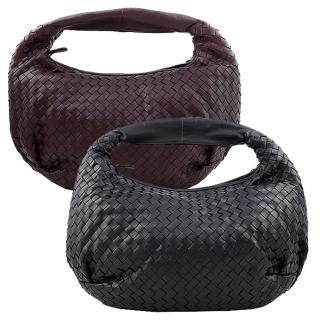 【BOTTEGA VENETA 寶緹嘉】小羊皮編織肩背包-中(2色)