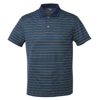 【Wildland 荒野】男涼感抗UV條紋YOKE上衣(深藍色)