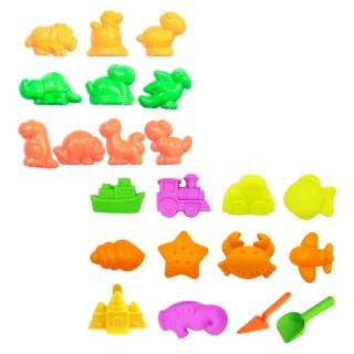 【TUMBLINGSAND】翻滾動力沙(恐龍沙灘模具22件組)