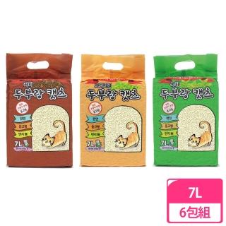 【六包組】韓國豆腐貓砂7L(原味/綠茶/咖啡)