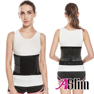 【A+Slim】MIT新一代科技透氣束腹挺背護腰帶(護腰 收腹 挺背 透氣 寬版)
