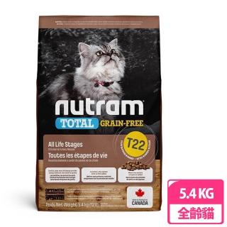 【Nutram 紐頓】T22無穀貓-火雞配方6.8KG