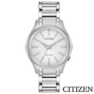 【CITIZEN 星辰】簡約俐落光動能女錶(EM0597-80A)