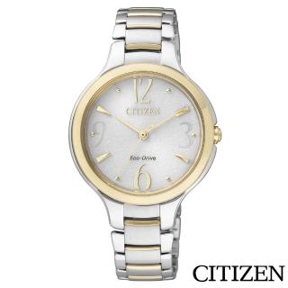 【CITIZEN 星辰】L系列本真之美半金點綴光動能女錶(EP5994-59A)