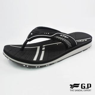 【G.P】女款親子系列緩震夾腳拖鞋G8509BW-黑色(SIZE:33-39 共三色)