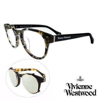 【Vivienne Westwood】英國薇薇安魏斯伍德 2in1 眼鏡(白琥珀 VW861M03// 限定版)