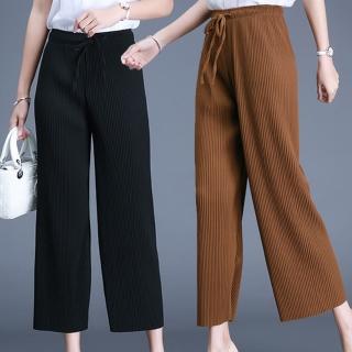 【麗質達人】2249百摺修身九分褲(M-4XL)