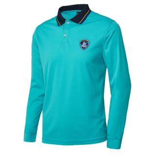 【Wildland 荒野】男COOLMAX抗UV長袖YOKE衣(湖水綠)