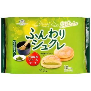 【柿原製果】鬆軟抹茶奶油風味夾心蛋糕(170g)