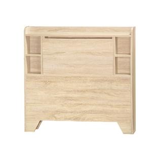 【AS】路3.5尺原切橡木H型床頭片-108.7x11.7x102cm