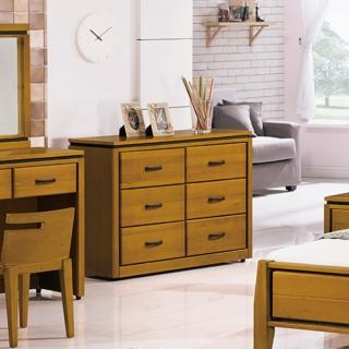 【AS】安娜實木六斗櫃-106x42x78cm