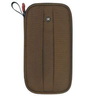 【VICTORINOX 瑞士維氏】TA4.0 RFID尼龍證件包(深咖啡)