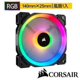 【CORSAIR 海盜船】雙光環 RGB  LL140風扇