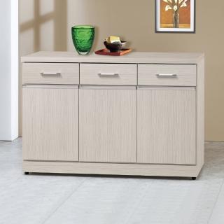 【AS】艾達4尺碗盤櫃-120x40x81cm(兩色可選)