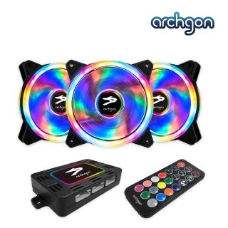 【Archgon亞齊慷】RGBCF13 Hanabi 30 RGB(電競風扇組-3入)